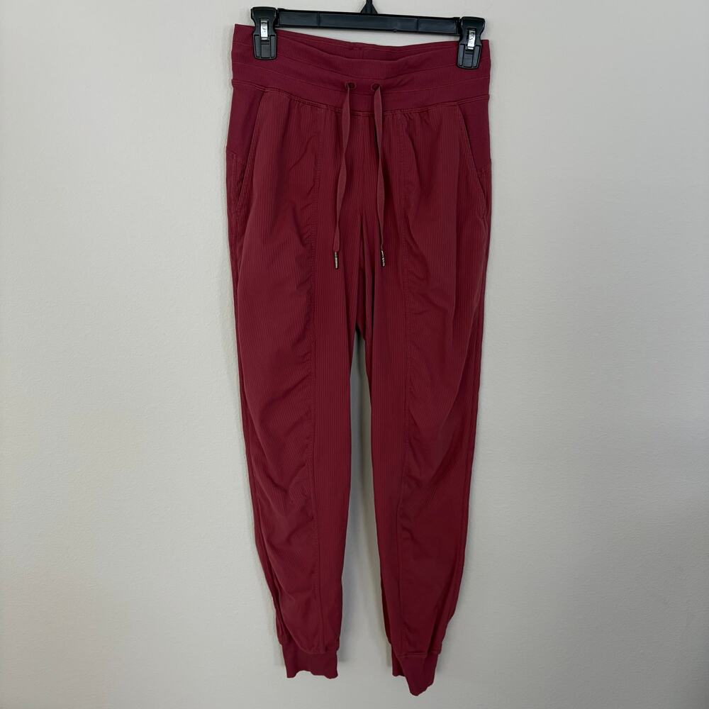 Lululemon Red Dance Studio Mid-Rise Joggers (4)